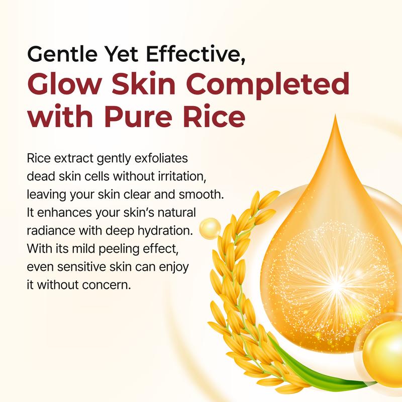 Exfoliating Rice Peel Duo – Instantly Removes Dead Skin for Smooth, Glowing Skin