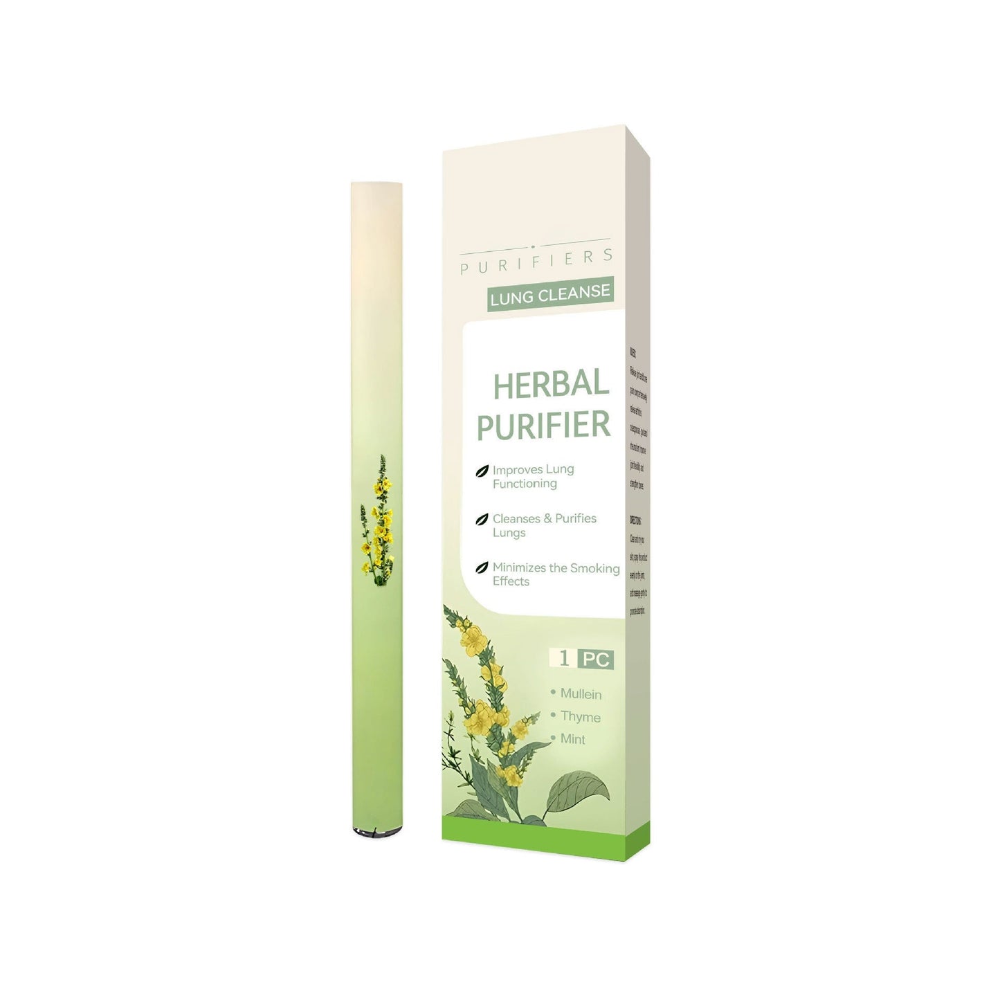 Nexisify™ Mullein Relaxation Stick – Soothes Lungs, Detoxifies, Freshens Breath.